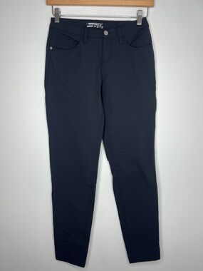 Nike Golf Pants Womens Size 2 Black Stretch Brushed Interior Slim Fit Athletic